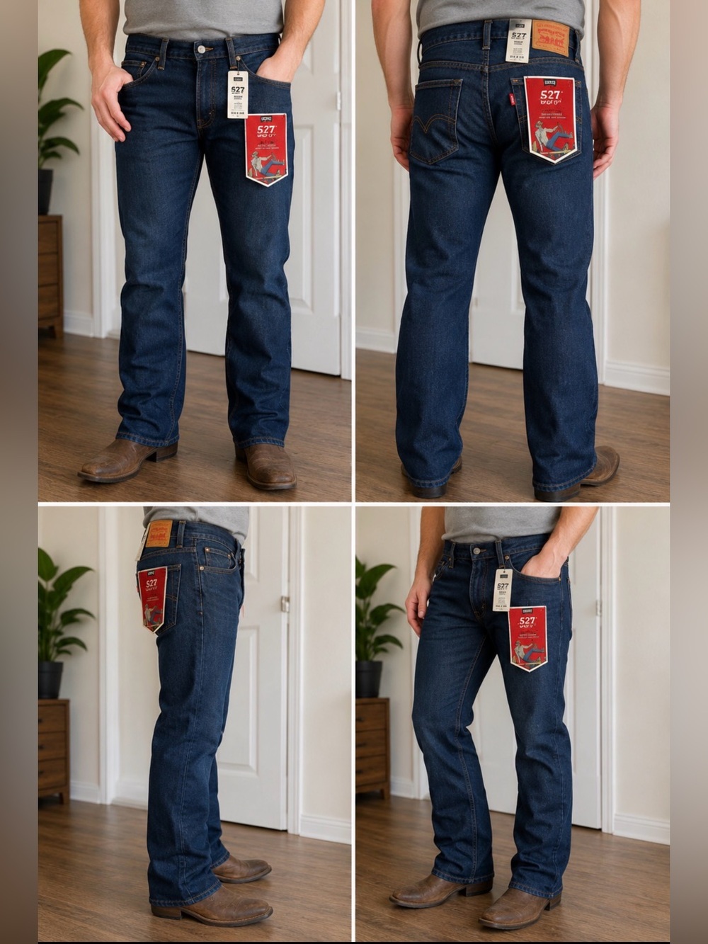 NWT Levi’s 527 Western Bootcut Jeans Men’s 30x32 Stretch Denim Cowboy Fit